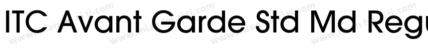ITC Avant Garde Std Md Regular字体转换